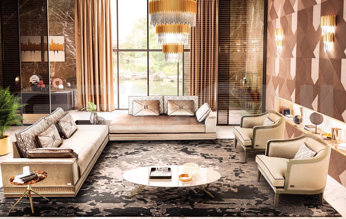 Угловой диван неоклассика в гостиную Италия  Enea