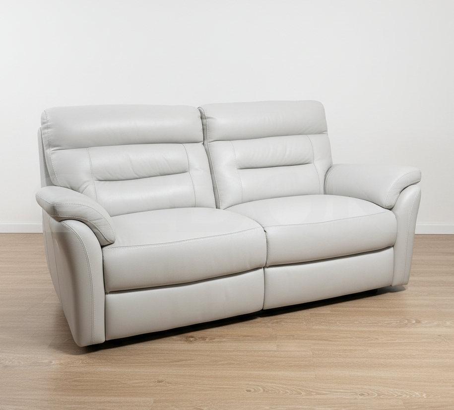 Премиальная кожа! Диван с 2-мя электрореклайнерами