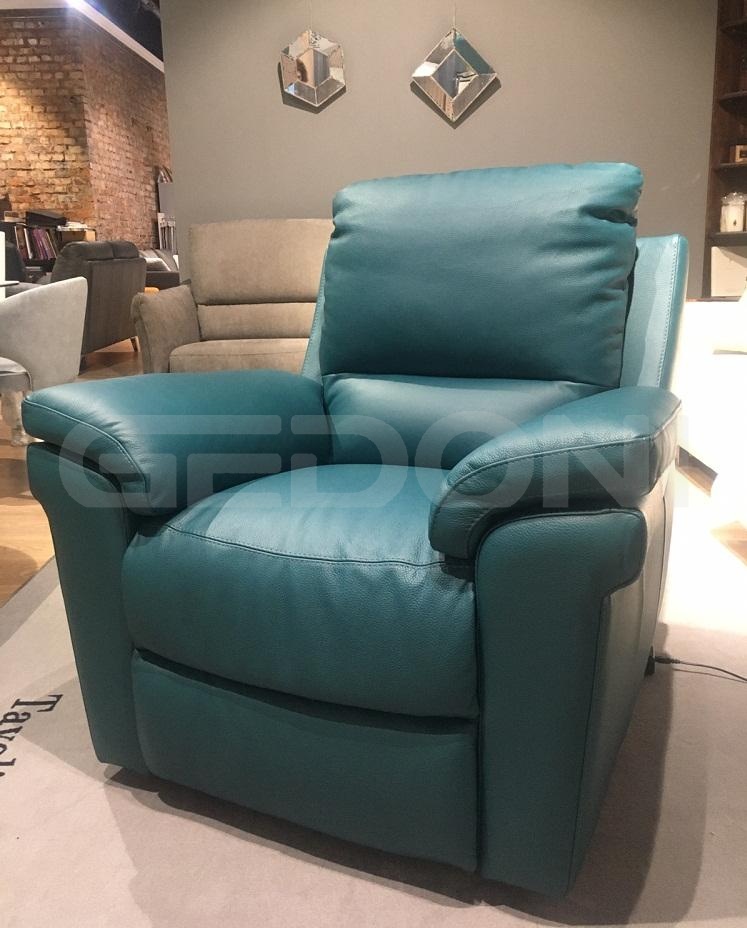  Комплект диван + кресло натуральная кожа с электрореклайнерами Douglas_3