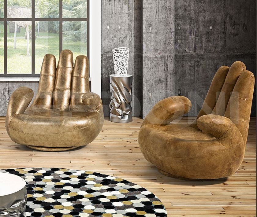Дизайнерское кресло Италия натуральная кожа Sosia_0