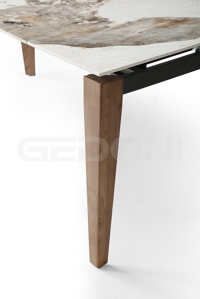 Прямоугольный обеденный стол,столешница керамика _4