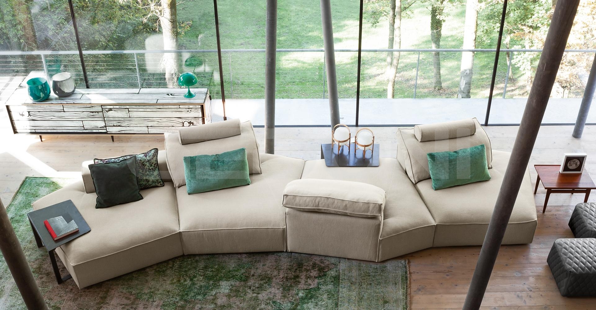 Gravity-sofa угловой модульный диван с шезлонгом пух перо_1