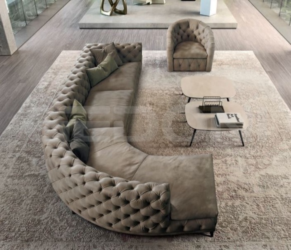 Chesterfield кожаный с отделкой КАПИТОНЕ. ASTON_2