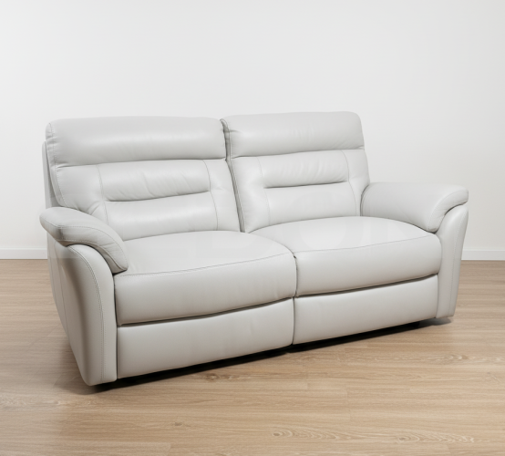 Премиальная кожа! Диван с 2-мя электрореклайнерами_0