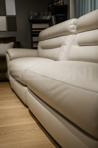 Премиальная кожа! Диван с 2-мя электрореклайнерами_3