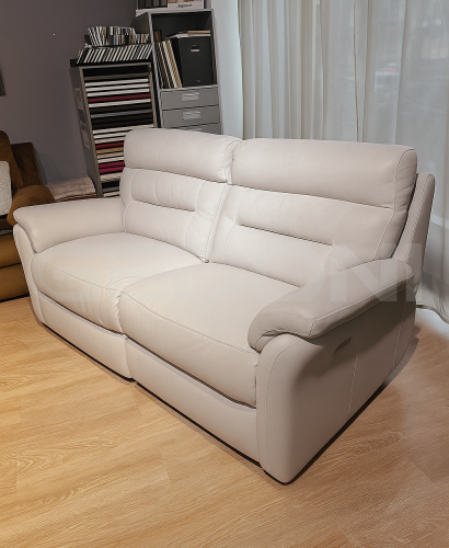 Премиальная кожа! Диван с 2-мя электрореклайнерами_1