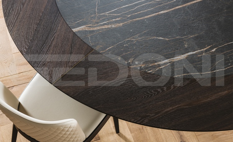 Круглый стол с поворотной керамической вставкой SKORPIO Ker-Wood Round_3