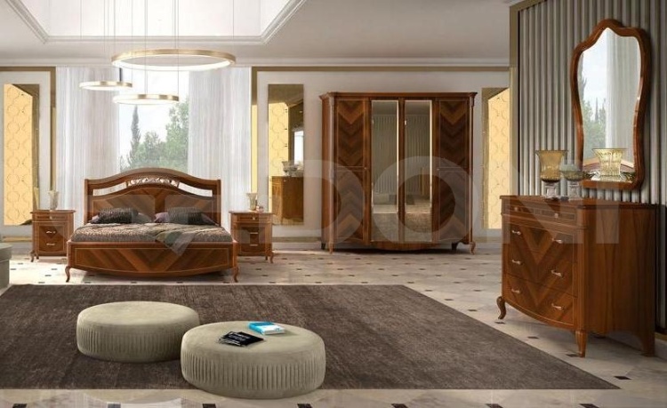 Композиция Prestige 2, ореховая спальня_0